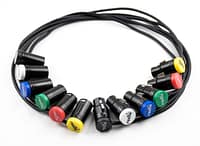 Rustle Eurorack Patchkabelhållare | Svart, 27 Cm, 1 Count, Modern Stil, Gratis 6-vägs Splitter Och 1 Patchkabel